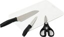 包丁 まな板 セット ペティナイフ キッチンバサミ 4点セット A ペティー Cook Value F-2168 調理器具 セット キッチンツール パール金属