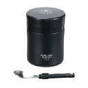 スープジャー 400ml フードマグ スプーン付 ブラック ホームレーベル HB-5457 保温 保冷 味噌汁 ステンレス製 保温弁当箱 パール金属