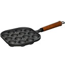 たこ焼き器 木柄 たこ焼きプレート 14穴 鉄鋳物製 スプラウト HB-6217 鉄板 ガス火 パール金属