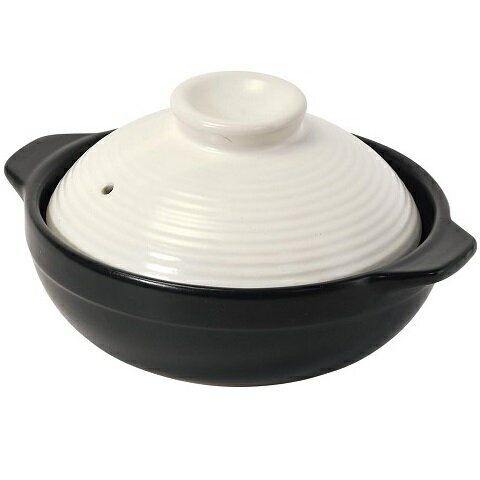 土鍋 17cm 電子レンジ対応 白 L-7501 ホワイト ガス火 パール金属