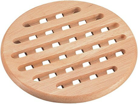 木製 鍋敷き 丸型 20×1.5cm フレア H-3658 天然木 北欧 おしゃれ なべ敷き キャンプ カフェ パール金属