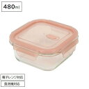 耐熱ガラス 保存容器 正方形 480ml バルブ付 ディッシュプラス HB-5958 食品保存 電子レンジ オーブン 対応 冷凍 保存 作り置き おかず 常備菜...