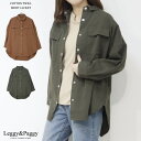コットンツイル シャツジャケット レディース 春 秋 冬 サファリジャケット シャツジャケット ミリタリー ミリタリー サファリジャケット スナップボタン ロング丈 前後丈差 オーバーサイズ ドロップショルダー 秋服 秋アウター キャメル カーキ L