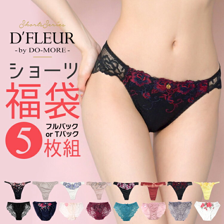 ＼ショーツ福袋／5枚セット【選べる2タイプ】ショーツ M-3L レギュラーショーツ Tバックショーツ ショーツセット 下着 レディース パンツ セクシーショーツ ショーツ単品 スタンダード かわいい 送料無料のサムネイル