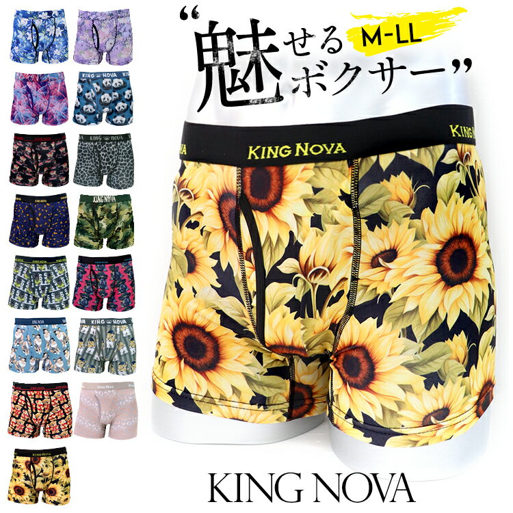 【1980円以上で送料無料】KING NOVA≪キングノバ★メンズボクサーパンツ≫メンズパンツ メンズボクサー メンズ ボクサー おしゃれ 前開き ドライ 速乾 メンズショーツ ローライズ ブランド トランクス 男性用 大きいサイズ プレゼント 父の日 オシャレ