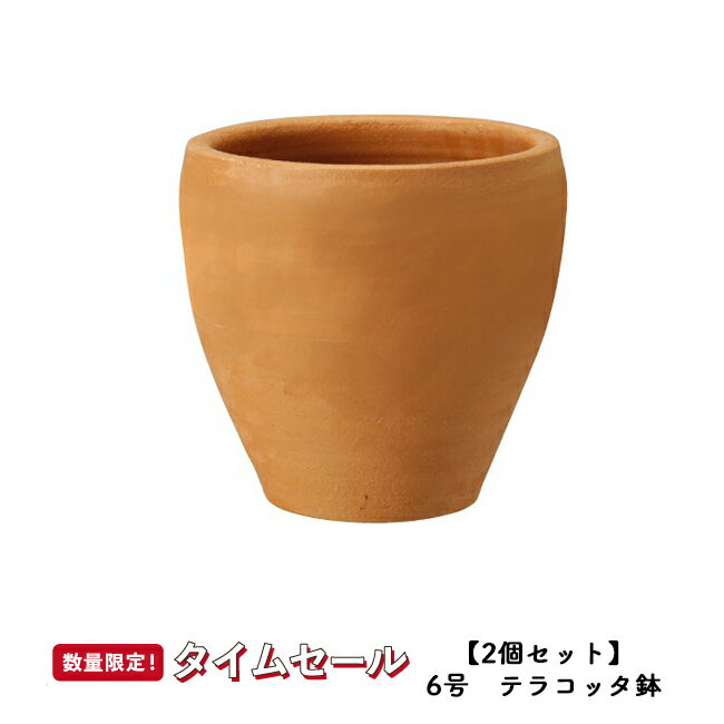 【秋の応援フェス】【2個セット】テラコッタ　E30　Sサイズ 　≪植木鉢/陶器/テラコッタ・素焼き鉢/セール対象4J/セール対象1≫のサムネイル