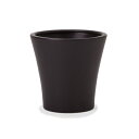 【鉢カバー】【防水インナー付属】ルッカ 15 黒マット 鉢カバー 8号用≪植木鉢 陶器鉢 白磁器系 セール対象1≫