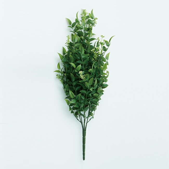 Leafy Plants - 【造花】【フェイクグリーン】 ルスカス ブッシュ【インテリア 観葉植物 人工植物 おしゃれ 壁掛け リーフ】