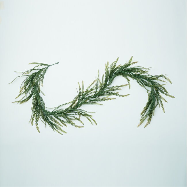 【造花】【フェイクグリーン】ファーン ガーランド【インテリア 観葉植物 人工植物 おしゃれ 壁掛け アーティフィシャルフラワー】