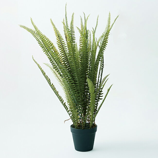 【造花】【フェイクグリーン】 ボストンファーン ポット グリーン【インテリア 観葉植物 人工植物 おしゃれ イミテーション 鉢付き】