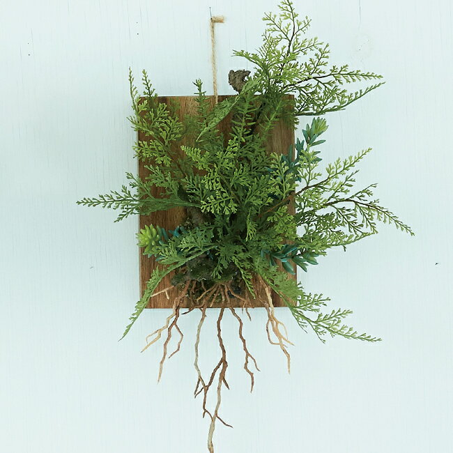 【造花】【フェイクグリーン】 ファーン ウォールハンギング アカシア20 【インテリア 雑貨 アレンジメント 観葉植物 人工植物 おしゃれ 壁掛け シダ植物 FARM4】