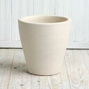 サフィ E23W S単品 ≪植木鉢/陶器/白系テラコッタ/素焼き鉢≫