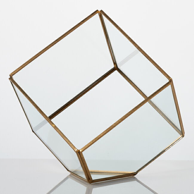 【植木鉢】テラリウム キューブ15【植木鉢 おしゃれ 鉢カバー ガーデン雑貨 かわいい インテリア ガラス セール対象F】