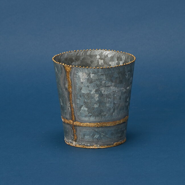 プジョル ミドル 11　≪植木鉢 ガーデン雑貨 ブリキ おしゃれ かわいい ジャンクテイスト インド製 イン..