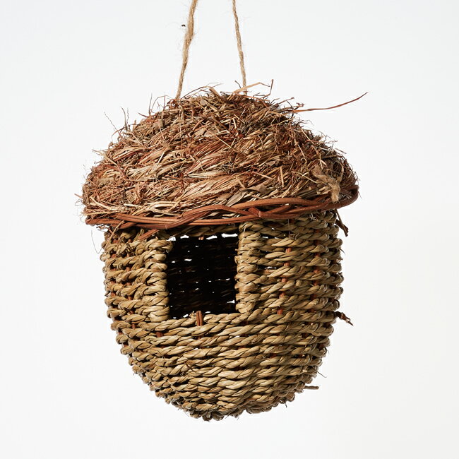 バードハウスハット　≪オーナメント/ガーデン雑貨/ハンギング/小鳥/巣箱/ハンドメイド/おしゃれ/かわいい/インテリア≫