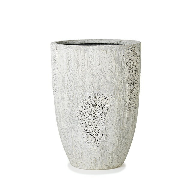 オイスター ロング M 40≪大型鉢カバー アンティーク加工・テラコッタより軽量なセメントプランター≫