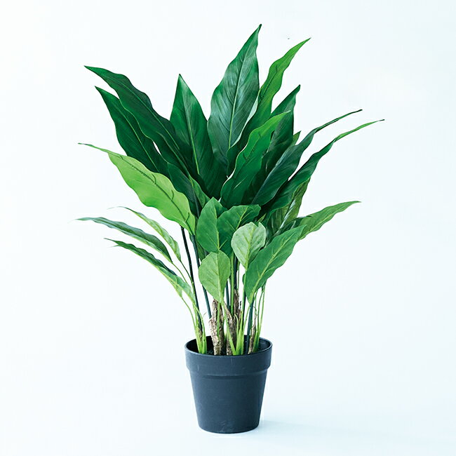【造花】【フェイクグリーン】 スパティフィラム ポット 60 【インテリア 観葉植物 人工植物 おしゃれ イミテーション FARM BROWN】