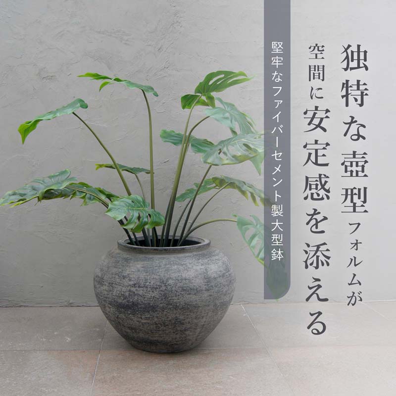 ピトス ノラ L　≪植木鉢 大型 軽量 おしゃれ ファイバーセメントプランター 鉢カバ...