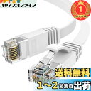 【楽天ランキング1位獲得】Ankuly LANケーブル 30m 有線 ランケーブル フラットタイプ CAT6準拠 1.5mm厚 フラットケーブル 隙間用 カテゴリ6(ホワイト)