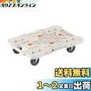 TRUSCO(トラスコ) 平台車 軽量 ルートバンメッシュタイプ 515×385荷重100kg 連結・スタッキング可能 白 MPK-500-W