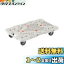 TRUSCO(トラスコ) 平台車 軽量 ルートバンメッシュタイプ 615×415荷重100kg 連結・スタッキング可能 白 MPK-600-W