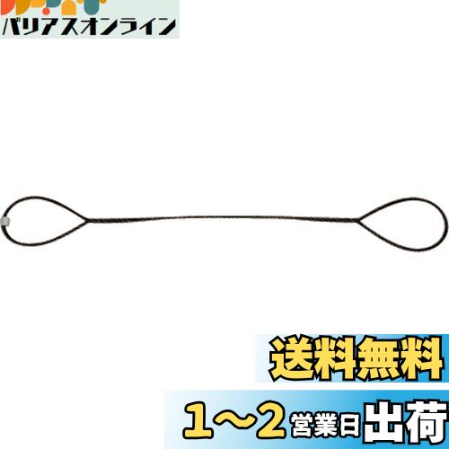 TRUSCO(トラスコ) 玉掛けワイヤーロープ 段落し 10mm×4m TWD-10S4