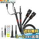 Cleqee オシロスコープ プローブ 200MHz 完全絶縁BNCエンドプローブ アクセサリキット 1X 10X P2200