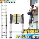 DayPlus 伸縮はしご 最長3.2 m (10.5 ft) 折り畳み伸縮梯子 多機能アルミはしご 持ち運びに便利 軽量 耐荷重150 kg 室内室外両用 自...
