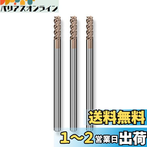 Cleqee  ɥߥ Ϸ3mm  Ĺ7mm  Ĺ50mm  3mm3ĥå 4 TiAlN Ķ ...