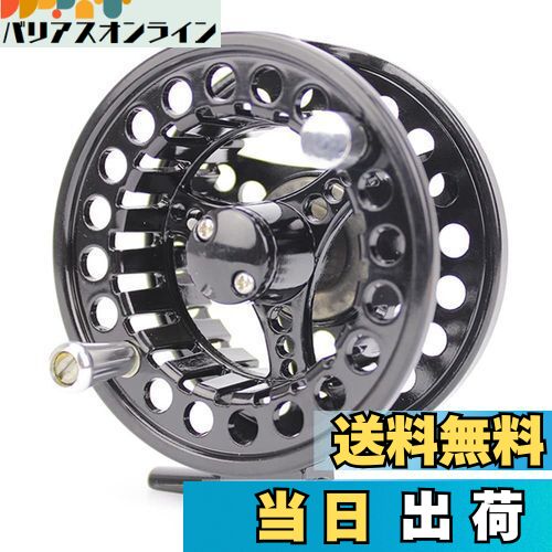 商品情報商品の説明説明 パッケージの内容： 1 x フライ用リール 材質：アルミニウム合金 色：ブラック サイズ：8.5 x 3.8cm 特長： 簡単な操作、実用的。すべての金属ダイカストフライフィッシングホイール、優れた強度、強くて耐久性があります。 左右巻き手の変更方法： 1.中央キャップAを回して外します。 2.キャップBも外します。 3.ベアリングCを取り出します。 4.ベアリングCを裏返してはめ込みます。 5.中央キャップAを回して締める。主な仕様 【素材】変形や衝撃にも強いアルミニウム合金で製造されており、高強度且つ軽量でサビにも強い等の優れた性能を実現しました。br【効果的なドラグ性能】細かく調整できる効果的なディスクドラグを採用、さらに「2+1 BB」構造（2つのボールベアリング+ 1つのワンウェイベアリング）はドラグ性能を高め、スムーズで安定性の高い回転を実現しました。br【質感あるデザイン】バランスよく繊細に設計された中空構造は、見た目が高級感あるだけではなく、一日中使用しても疲れない軽量感も実現できます。br【ハイパフォーマンスモデルに採用されているディスクドラグ採用】広い調整範囲と細かい調整が可能で、リーダーへの強いテンションを抑えるディスクドラグを採用し、ハイパフォーマンスモデルと同等のスムーズで効果的なドラグ調整が可能です。br【幅広く活用可能】フライリールのみならず、落とし込みリールとしても、ヘチ釣りや穴釣り（海タナゴ・アイナメ・ハゼなど）、チヌのイカダ釣りなどに幅広く利用できます。