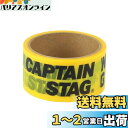 キャプテンスタッグ(CAPTAIN STAG) 養生テープ マスキングテープ CSデザインテープ 幅48mm×長さ10m イエロー UM-1553
