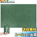 TRIWONDER 多機能 タープ天幕 グランドシート 防水シート 軽量小型 テントシート キャンプマット 収納袋付き (グリーン M - 220x180 CM)