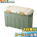 天馬(Tenma) 大容量の屋外収納ボックス 日本製 耐久性に特化した頑丈ボディ設計のベランダボックス ベランダ収納 ホームボックス 灯油タンクにピッタリな収納ストッカー 鍵穴付きで防犯対策 収納ケース 宅配ボックス ゴミ箱 プラスチック ベランダスリム100 【色 グリー(2)