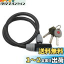 キャプテンスタッグ オッフル ULワイヤー錠カギタイプ DK-4012 Φ12mm ブラック