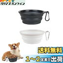 RICISUNG ペット食器 折りたたみ式 ペットボウル カラビナ付 シリコン製 犬猫用 散歩 給水器 給餌器 携帯ペットボウル 給水ボウル 軽量 コンパクトに...