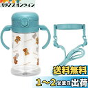 スケーター(skater) ベビー用 ストローマグ 折りたたみハンドル&ショルダー式 2WAYタイプ 370ml ぬいぐるみ くま 対象年齢1才頃から KSHW2N-A