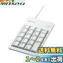 バッファロー BUFFALO 有線テンキーボード Tabキー付き ホワイト BSTK100WH