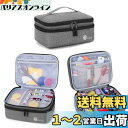 Luxja 裁縫バッグ 【※バッグのみ】 裁縫道具 収納 携帯用 裁縫箱 大容量 グレー