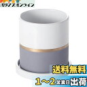 Ekirlin 陶器鉢 植木鉢 おしゃれ 5号 鉢植え プランター 12.5cm 円筒形 室内鉢 受け皿付き 穴あり 多肉植物 観葉植物鉢 四つサイズ グレー