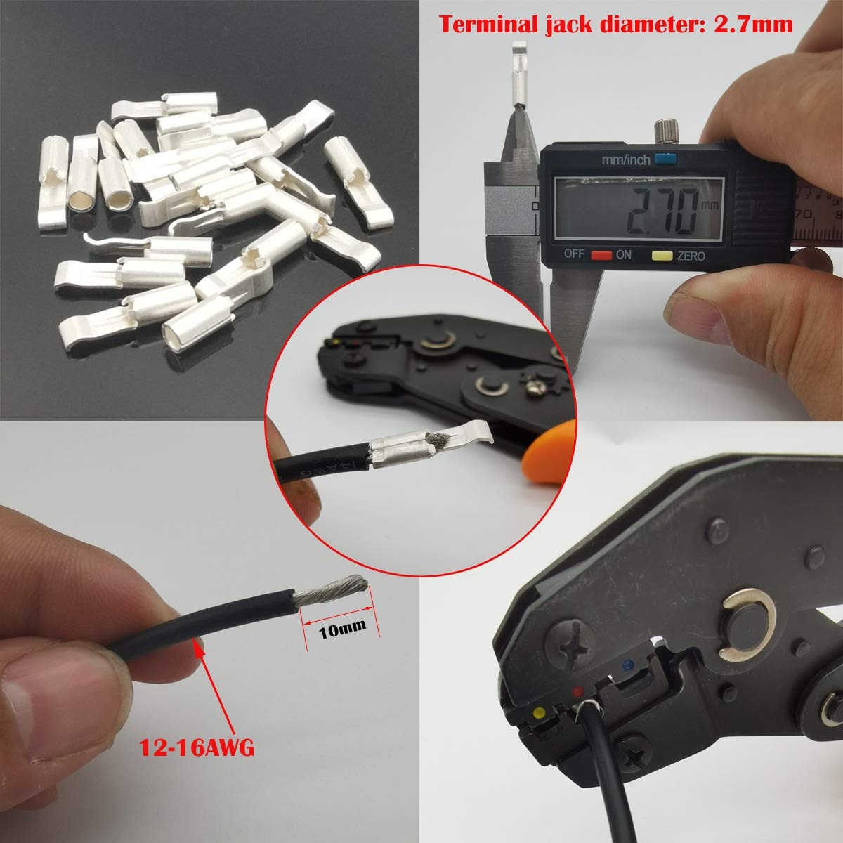 CESFONJER Powerpoleクイックコネクトバッテリーコネクタ-10ペアクイックディスコネクト30A 600V電源コネクターバッテリープラグ+端子赤黒 3