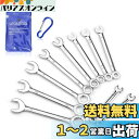 LEONTOOL ミニスパナセット 極薄スパナ 10本組 4mm~11mm コンビスパナセット コンビレンチ コンビネーションレンチセット 片目 片口 ミリ規格 薄型 軽量 カラビナ 収納袋付き ショートタイプ メートル製 作業工具 父の日 ギフト お父さん プレゼント