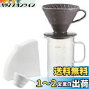 HARIO(ハリオ) ビーカーサーバー&ドリッパーセット クラフツサイエンス 実用容量600ml 1~4杯用 日本製 BVD-3012-GR グレー