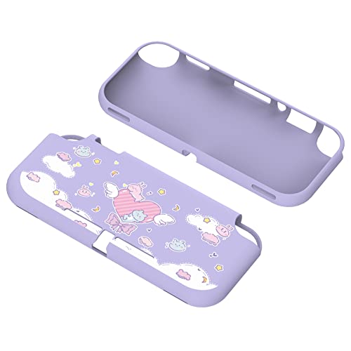 PlayVital Switch Liteに対応するカスタム保護ケース（ソフト）、Switch Liteに対応用ケースカバー（ソフト）【バニー＆ベア】