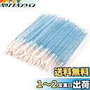 Annhua リップブラシ 使い捨て リップチップ 100本 携帯用 リップ アプリケーター プロ用 使い捨て 口紅ブラシ 化粧用 唇のブラシ 使いやい メイク道具 旅行用 リップブラシ 使い捨て 業務用 ブルー