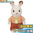 【送料無料】シルバニアファミリー 人形 【 ショコラウサギのお父さん 】 ウ-100 STマーク認証 3歳以上 おもちゃ ドールハウス Sylvanian Families エポック社 EPOCH