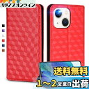 UnivoColors iPhone 14 対応手帳型ケース 高級合皮 カード収納 マグネット開閉 スタンド機能 ストラップホール付き TPUソフトバンパー 全面保護 カメラ保護 衝撃吸収 ビジネス おしゃれ カバー(レッド)