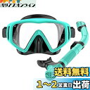 MILPROX シュノーケルマスク スノーケル 2点セットメッシュバッグ付き クリア ガラスレンズ 水中マスク スノーケリング フリーダイビング シュノーケリング 水泳 男女兼用