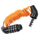 DELUXEFOX 自転車 鍵 ワイヤーロック 4桁ダイヤル式 サドルロック ヘルメットロック 自転車 ワイヤーロック ワイヤー錠 コイルワイヤー 盗難防止 暗...