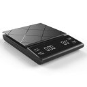Oneon デジタルスケール ドリップ 用 デジタルはかり タイマー付き 計量範囲0.1~3000g タッチスクリーン 大サイズLED プレゼント ギフト キッ...