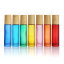 DUOLEIMI ロールオンボトル 10ml 遮光瓶 アロマ保存容器 7色 小分け瓶 ローラーボトル ガラス 精油瓶 香水 詰め替え 旅行ボトル 携帯便利
